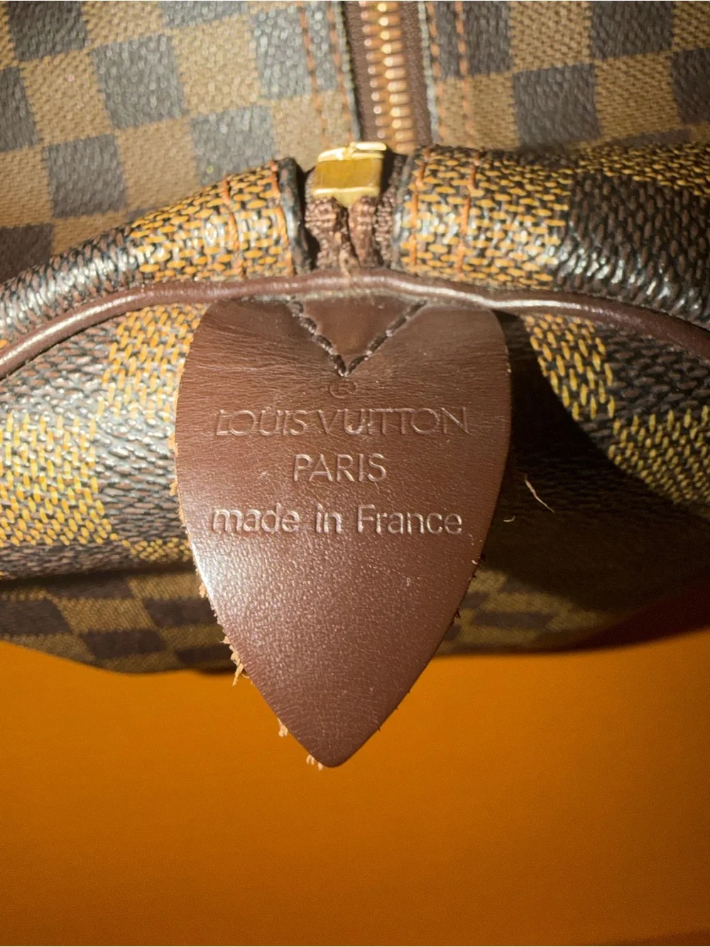 Louis Vuitton Damier Ebene Canvas Keepall 50 Travel Duffel
